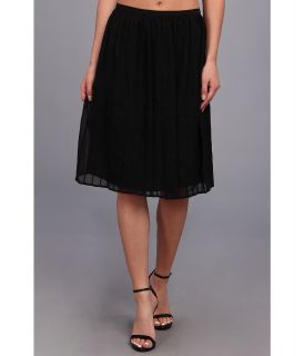 Calvin Klein Pintuck Short Polyester Chiffon Skirt Womens Skirt (Black)