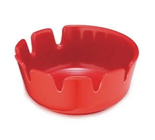 Tablecraft Classic Deepwell Ashtray, 4 1/4 x 1 3/4 in, Red Melamine