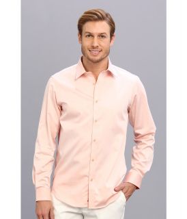 Report Collection Long Sleeve Solid Shirt With Fancy Detail Mens Long Sleeve Button Up (Orange)