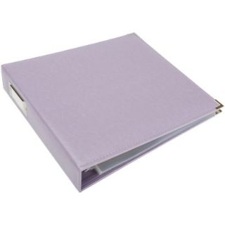 Faux Leather 3 Ring Binder   Lavender (12x12)
