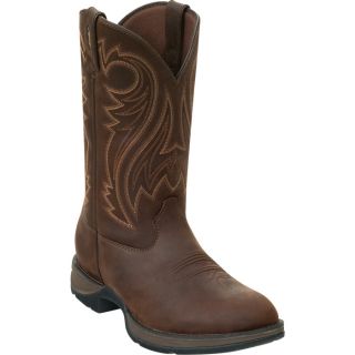 Durango Rebel 12 Inch Pull On Western Boot   Chocolate, Size 10 1/2 Wide, Model