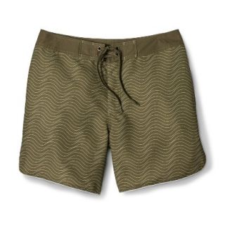 Mens Limited Edition Mossimo Supply Co. Printed Swim Board Shorts  Olive 36