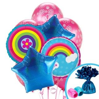 Rainbow Wishes Balloon Bouquet