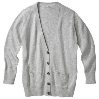 Mossimo Supply Co. Juniors Plus Size Long Sleeve Boyfriend Sweater   Gray 2