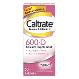 Caltrate 600+D Calcium Supplement   60 Count