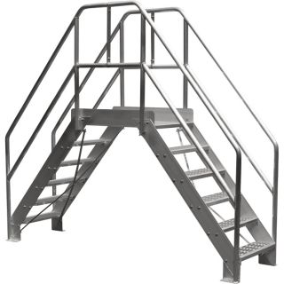 Bustin 48 In. Standard Crossover Ladder   6 Steps, 500 Lb. Capacity, Model