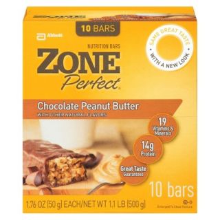 ZonePerfect Chocolate Peanut Butter Nutrition Bars   10 Count