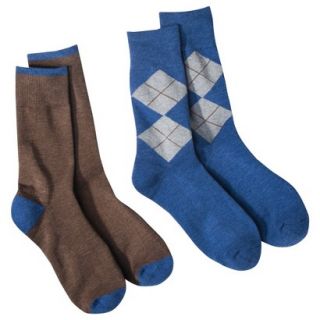 dENiZEN from the Levis brand Mens 2pk Argyle Crew Socks   Blue/Assorted Colors