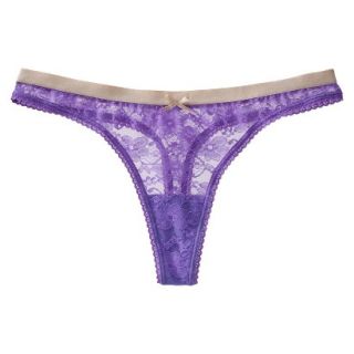 Xhilaration Juniors All Over Lace Thong Underwear   Verily Iris XS