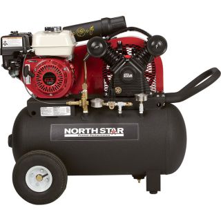 NorthStar Portable Gas Powered Air Compressor   Honda 163cc OHV Engine, 20 