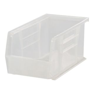 Quantum Storage Stack and Hang Bin   10 7/8 Inch x 5 1/2 Inch x 5 Inch, Clear,