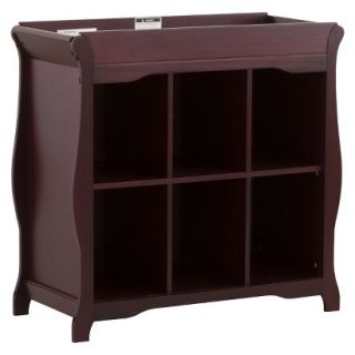 Stork Craft 6 Cube Organizer/Changing Table   Cherry