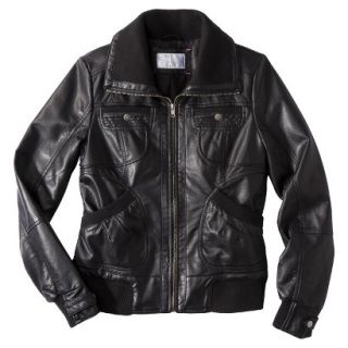 Xhilaration Juniors Faux Leather Jacket  Black S