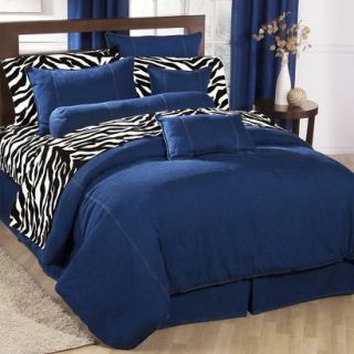 Denim Comforter   Blue (Queen)