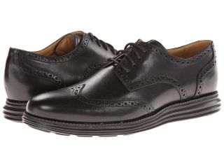 Cole Haan LunarGrand Wing Tip Mens Lace Up Wing Tip Shoes (Black)