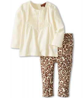 7 For All Mankind Kids Cheetah Jean W/Pleated Top Girls Sets (Animal Print)