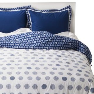 Room Essentials Linework Dot Comforter Set   Blue (Full/Queen)