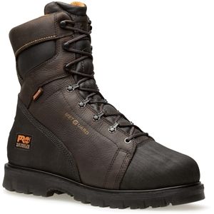 Timberland Mens Rigmaster 8 Inch Waterproof Alloy Toe Internal Met Guard Brown Boots, Size 9 M   89649