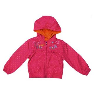 Pink Platinum Infant Toddler Girls Polka Dot Windbreaker   Fuchsia 4T