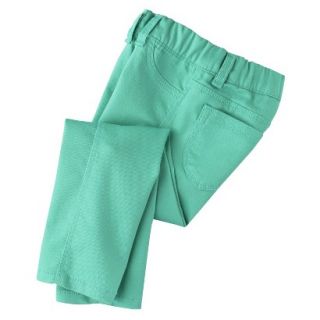 Cherokee Infant Toddler Girls Twill Jeggings   Aqua Fiesta 12 M