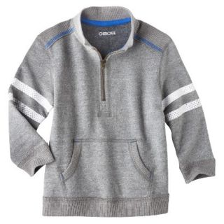 Cherokee Infant Toddler Boys Quarter Zip Sweatshirt   Grey 12 M