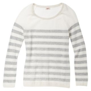 Mossimo Supply Co. Juniors Mesh Striped Sweater   Dogbone/Gray L(11 13)