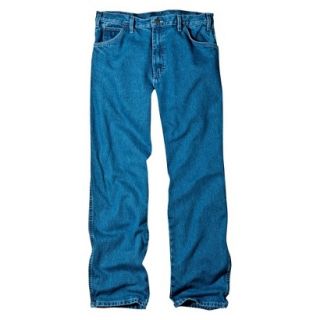 Dickies Mens Relaxed Fit Jean   Stone Washed Blue 38x36