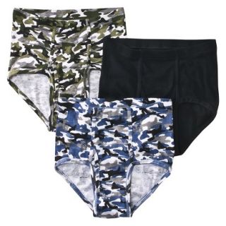 Boys Hanes Assorted Camouflage 3 pack Brief Underwear M(8 10)