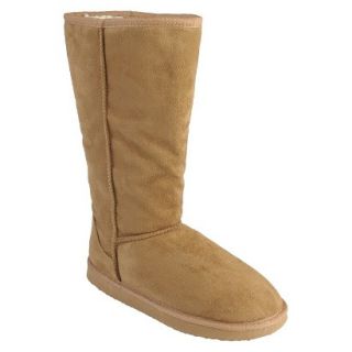 Journee Collection Ladies 12 Inch Faux Suede Boot Camel  7.5