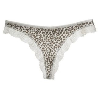 Gilligan & OMalley Womens Modal With Lace Thong   Animal XS