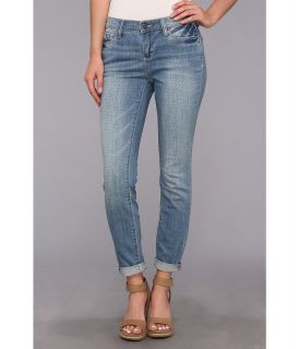 DKNY Jeans Ave B Ultra Skinny Rolled Crop in Indigo Womens Jeans (Blue)