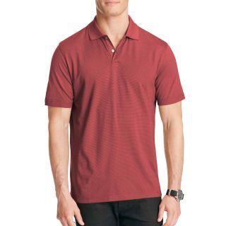 Van Heusen Striped Polo Shirt, Red, Mens