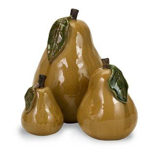 Ceramic Pear Family Of Three