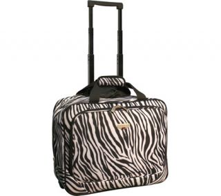 Travelers Club 17 Single Section Rolling Briefcase   Zebra Spinner Luggage