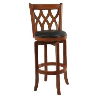 Barstool Boraam Industries Cathedral Swivel Stool   Light Red Brown (Cherry)
