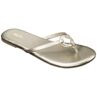 Womens Mossimo Louisa Flip Flop   Gold 9