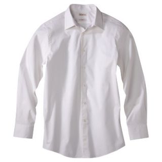 Merona Mens Tailored Fit Dress Shirt   True White S