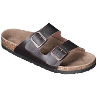Mens Mossimo Supply Co. Brad Genuine Leather Footbed Sandals   Brown 12