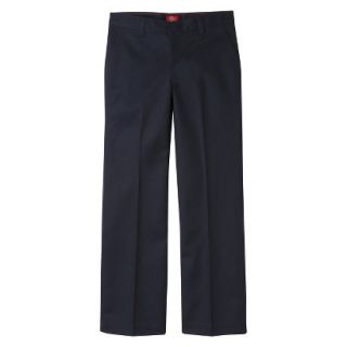 Dickies Girls Classic Fit Flat Front Pant   Navy 4