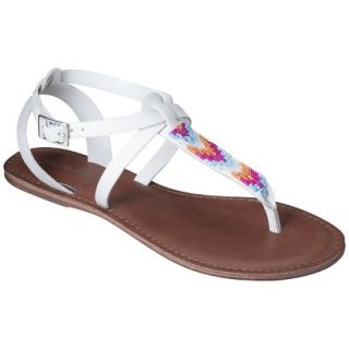 Womens Mossimo Supply Co. Cora Gladiator Sandals   White 7.5