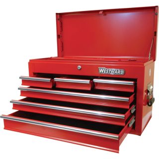 Waterloo 26 Inch 6 Drawer Top Toolbox   26 Inch W x 12 Inch D x 15 1/4 Inch H,