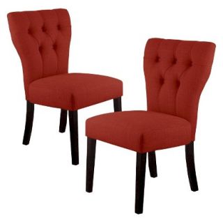 Skyline Dining Chair Set Marlowe Dining Chair   Red (Set of 2)