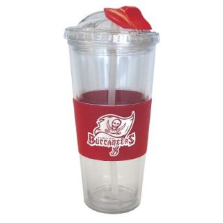 Boelter Brands NFL 2 Pack Tamp Bay Buccaneers No Spill Tumbler with Straw   22