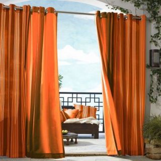 Outdoor Decor Gazebo Solid Indoor/Outdoor Grommet Top Window Panel   Orange