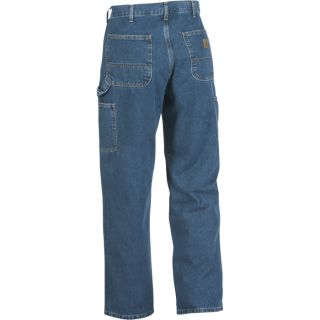 Carhartt Washed Denim Work Dungaree   Deep Stone, 48 Inch Waist x 32 Inch