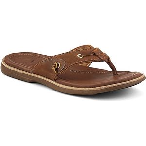 Sperry Top Sider Mens Gold Cup Thong with ASV Tan Sandals, Size 10 M   1604255