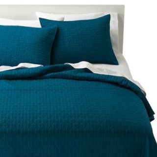 Room Essentials Solid Quilt   Blue (Twin)