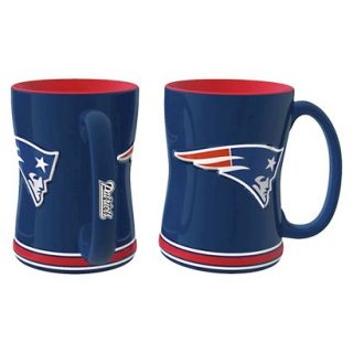 Boelter Brands NFL 2 Pack New England Patriots Relief Mug   15 oz
