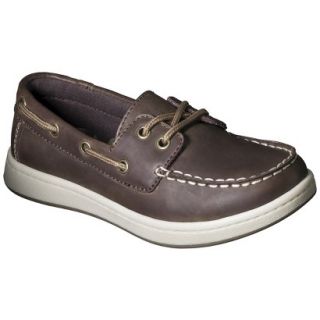 Boys Cherokee Fitz Genuine Leather Boat Shoes   Brown 5