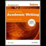 Effective Academic Writing 2 Intro Stud Book
